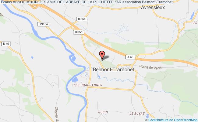 plan association Association Des Amis De L'abbaye De La Rochette 3ar Belmont-Tramonet