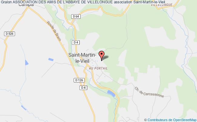 plan association Association Des Amis De L'abbaye De Villelongue Saint-Martin-le-Vieil