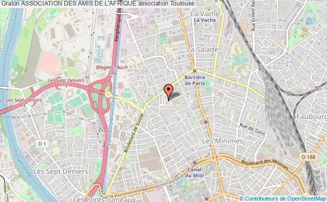 plan association Association Des Amis De L'afrique Toulouse