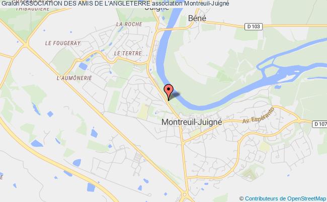 plan association Association Des Amis De L'angleterre Montreuil-Juigné