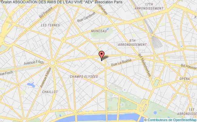 plan association Association Des Amis De L'eau Vive "aev" Paris