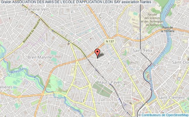 plan association Association Des Amis De L'ecole D'application Leon Say Nantes