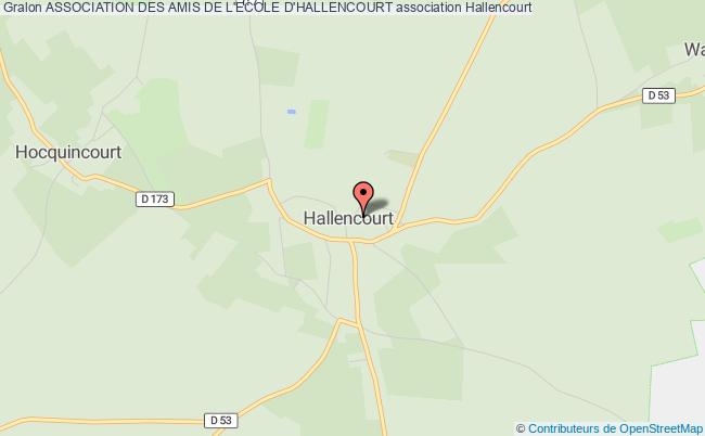 plan association Association Des Amis De L'ecole D'hallencourt Hallencourt