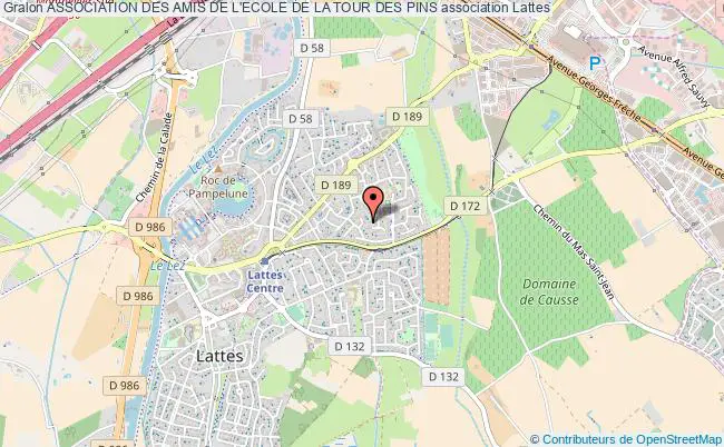 plan association Association Des Amis De L'ecole De La Tour Des Pins Lattes