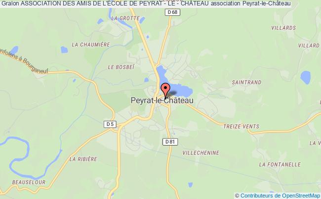 ASSOCIATION DES AMIS DE L'ÉCOLE DE PEYRAT - LE - CHÂTEAU