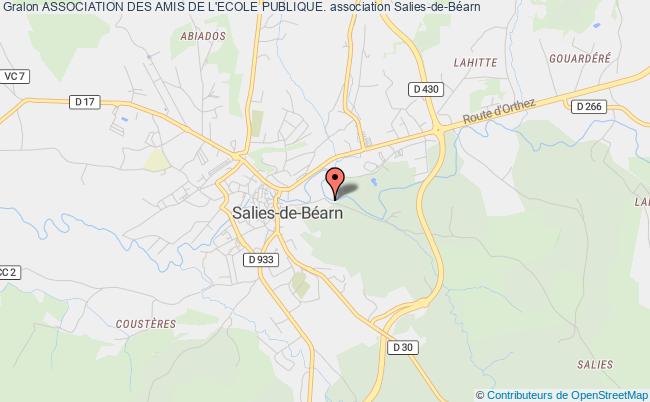plan association Association Des Amis De L'ecole Publique. Salies-de-Béarn