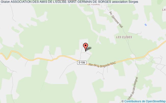 plan association Association Des Amis De L'eglise Saint Germain De Sorges Sorges et Ligueux en Périgord