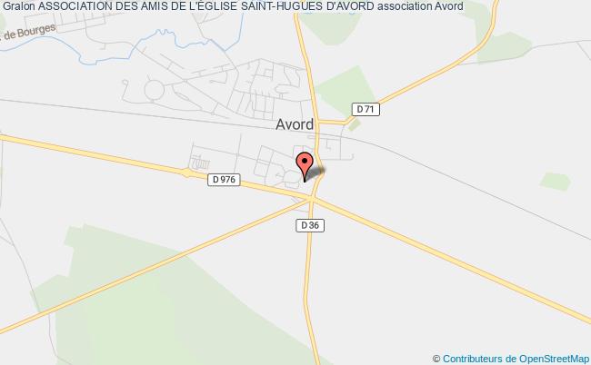 plan association Association Des Amis De L'Église Saint-hugues D'avord Avord