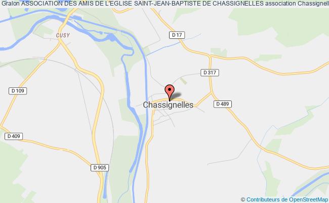 plan association Association Des Amis De L'eglise Saint-jean-baptiste De Chassignelles Chassignelles