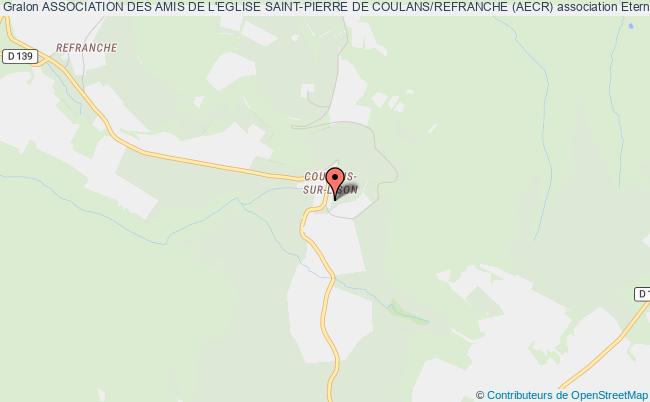 ASSOCIATION DES AMIS DE L'EGLISE SAINT-PIERRE DE COULANS/REFRANCHE (AECR)