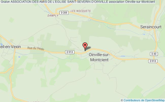 plan association Association Des Amis De L'eglise Saint-severin D'oinville Oinville-sur-Montcient