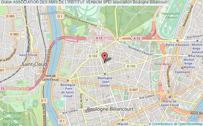 plan association Association Des Amis De L'institut Verbum Spei Boulogne-Billancourt