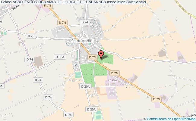 plan association Association Des Amis De L'orgue De Cabannes Saint-Andiol