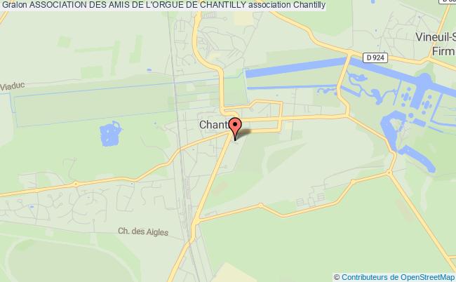 plan association Association Des Amis De L'orgue De Chantilly Chantilly