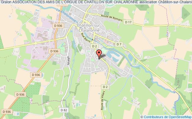 plan association Association Des Amis De L'orgue De Chatillon Sur Chalaronne Châtillon-sur-Chalaronne