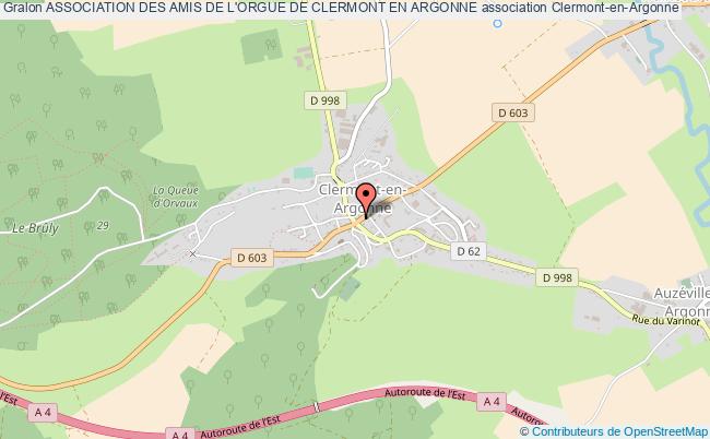 plan association Association Des Amis De L'orgue De Clermont En Argonne Clermont-en-Argonne