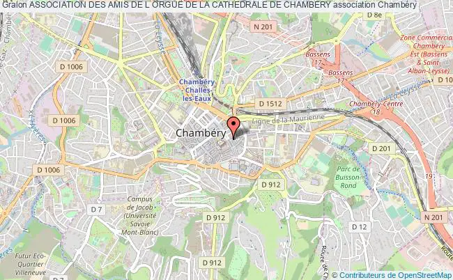 plan association Association Des Amis De L Orgue De La Cathedrale De Chambery Chambéry