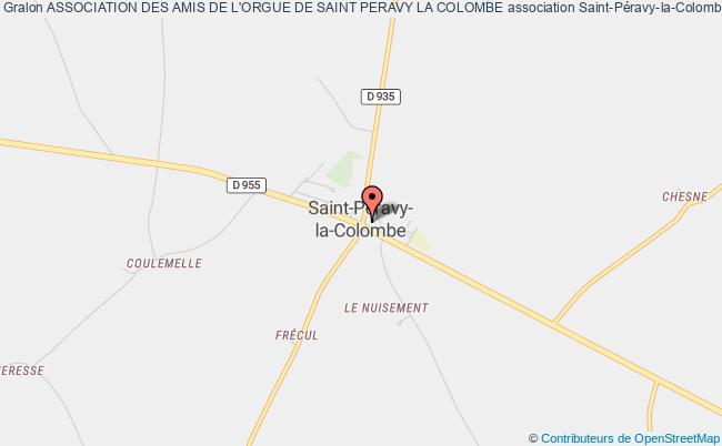 plan association Association Des Amis De L'orgue De Saint Peravy La Colombe Saint-Péravy-la-Colombe