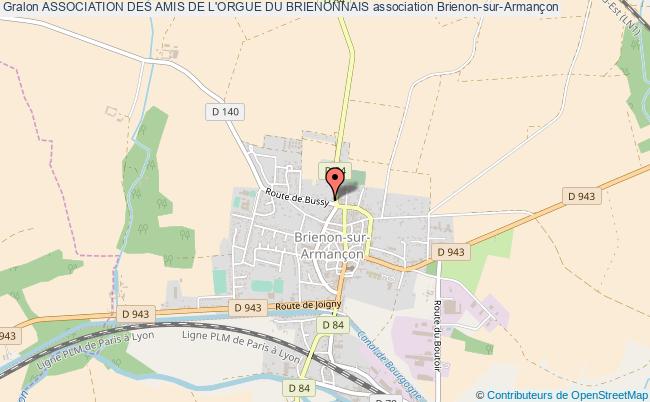 plan association Association Des Amis De L'orgue Du Brienonnais Brienon-sur-Armançon