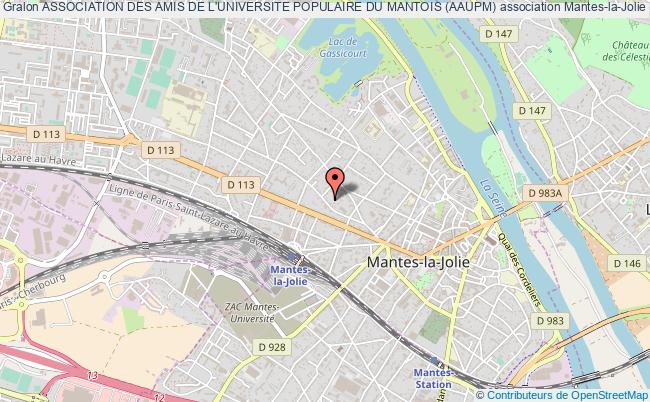 plan association Association Des Amis De L'universite Populaire Du Mantois (aaupm) Mantes-la-Jolie
