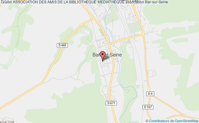 plan association Association Des Amis De La Bibliotheque Mediatheque Bar-sur-Seine