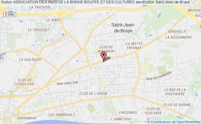 plan association Association Des Amis De La Bonne Bouffe Et Des Cultures Saint-Jean-de-Braye