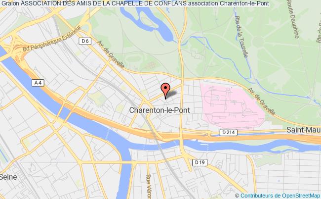 plan association Association Des Amis De La Chapelle De Conflans Charenton-le-Pont
