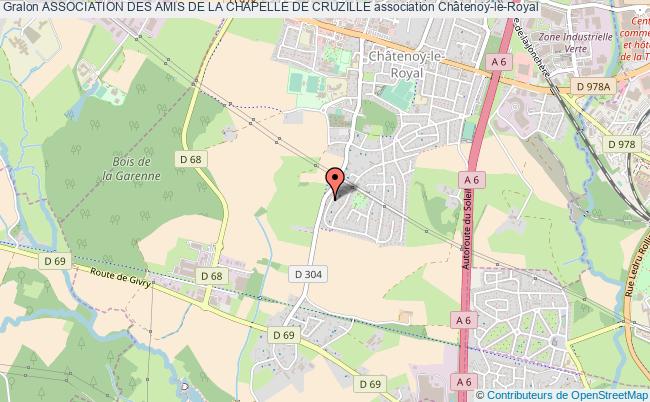 plan association Association Des Amis De La Chapelle De Cruzille Châtenoy-le-Royal