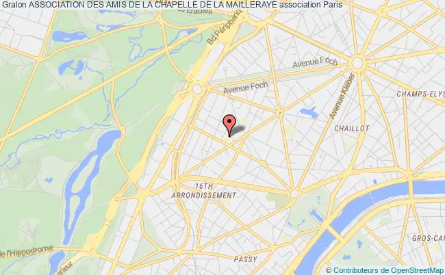 plan association Association Des Amis De La Chapelle De La Mailleraye PARIS