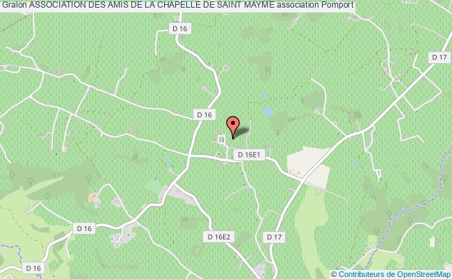 plan association Association Des Amis De La Chapelle De Saint Mayme Pomport