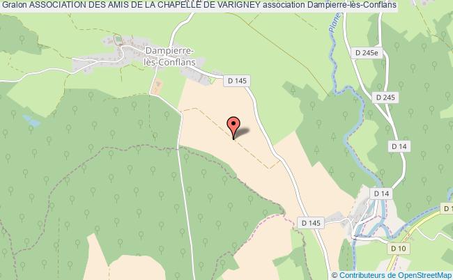 plan association Association Des Amis De La Chapelle De Varigney Dampierre-lès-Conflans