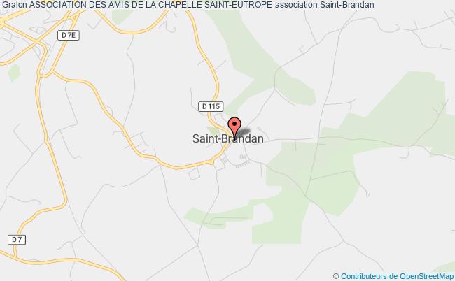 plan association Association Des Amis De La Chapelle Saint-eutrope Saint-Brandan