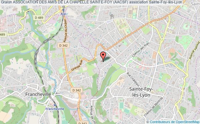 plan association Association Des Amis De La Chapelle Sainte-foy (aacsf) Sainte-Foy-lès-Lyon