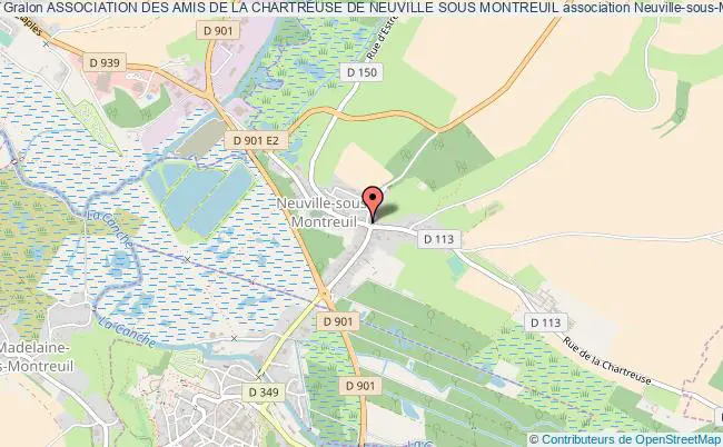 plan association Association Des Amis De La Chartreuse De Neuville Sous Montreuil Neuville-sous-Montreuil