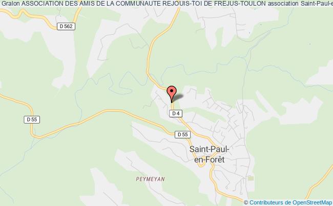 plan association Association Des Amis De La Communaute Rejouis-toi De Frejus-toulon Saint-Paul-en-Forêt