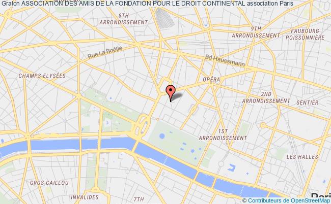 plan association Association Des Amis De La Fondation Pour Le Droit Continental Paris