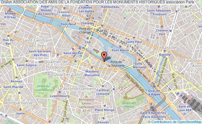 plan association Association Des Amis De La Fondation Pour Les Monuments Historiques Paris
