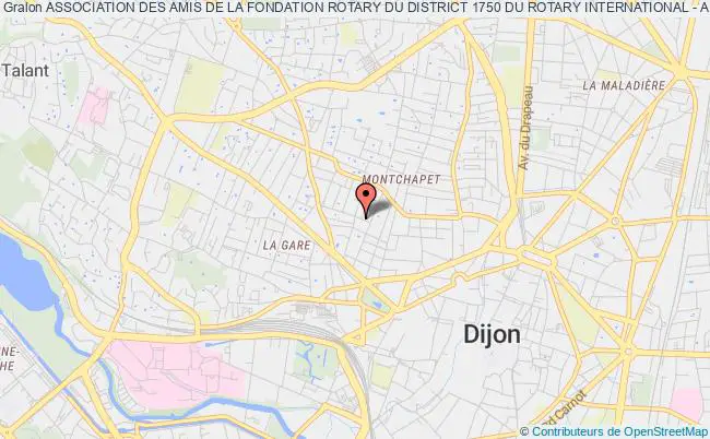 plan association Association Des Amis De La Fondation Rotary Du District 1750 Du Rotary International - Aforo 1750 Dijon