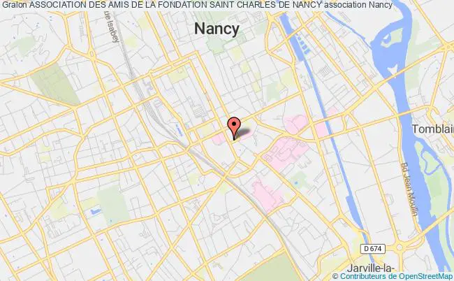 plan association Association Des Amis De La Fondation Saint Charles De Nancy Nancy
