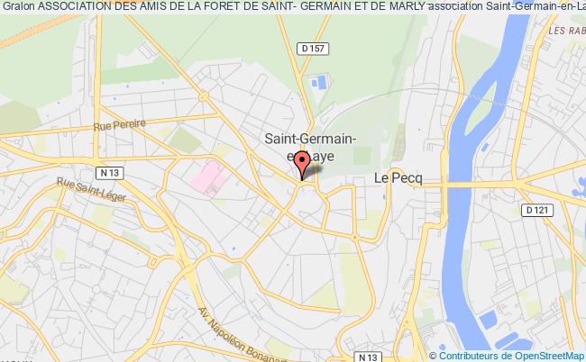 plan association Association Des Amis De La Foret De Saint- Germain Et De Marly Saint-Germain-en-Laye