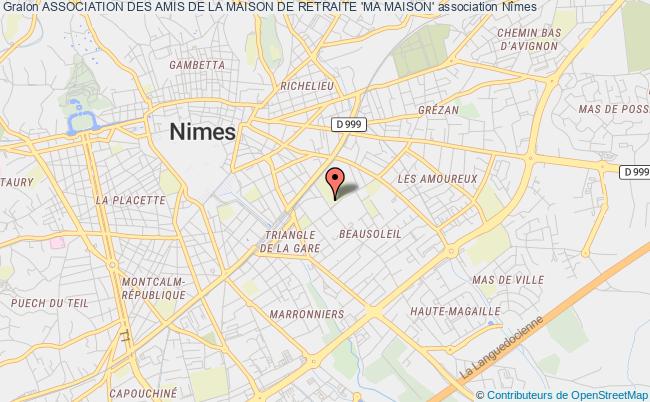 plan association Association Des Amis De La Maison De Retraite 'ma Maison' Nîmes