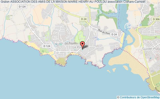 plan association Association Des Amis De La Maison Marie Henry Au Pouldu Clohars-Carnoët