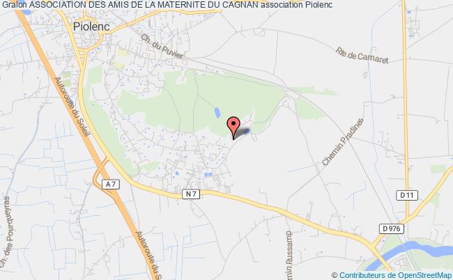 plan association Association Des Amis De La Maternite Du Cagnan Camaret-sur-Aigues