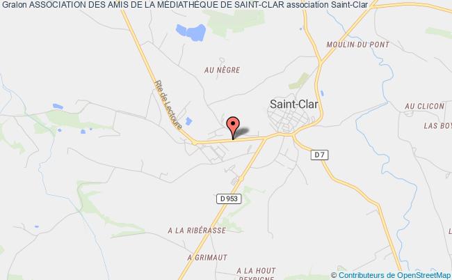plan association Association Des Amis De La MÉdiathÈque De Saint-clar Saint-Clar