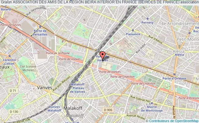 plan association Association Des Amis De La Region Beira Interior En France (beiroes De France) Paris