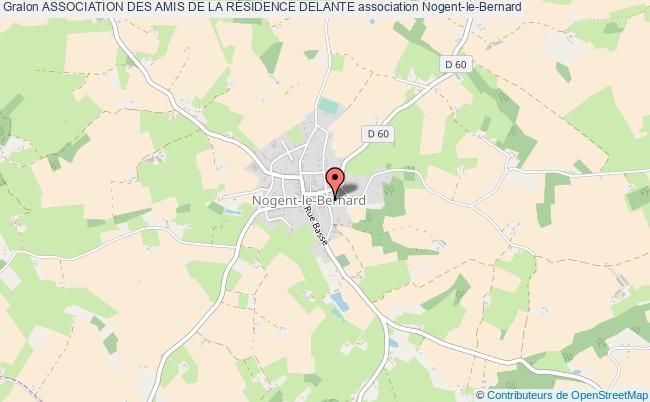 plan association Association Des Amis De La RÉsidence Delante Nogent-le-Bernard