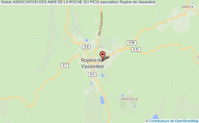 plan association Association Des Amis De La Roche Du Picq Royère-de-Vassivière