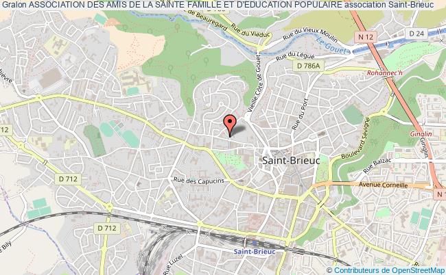 plan association Association Des Amis De La Sainte Famille Et D'education Populaire Saint-Brieuc