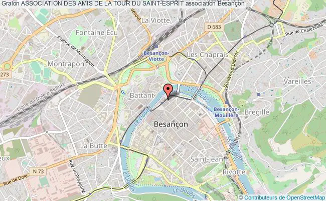 plan association Association Des Amis De La Tour Du Saint-esprit Besançon