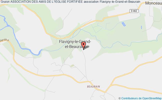 plan association Association Des Amis De L?Église FortifiÉe Flavigny-le-Grand-et-Beaurain